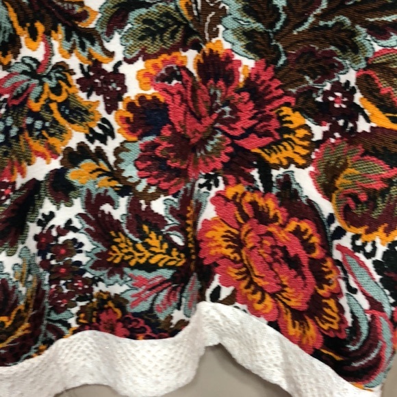 Miss Me‎ Floral Long Sleeve Sparkle Lightweight Top Women’s Sz Medium - Picture 3 of 10